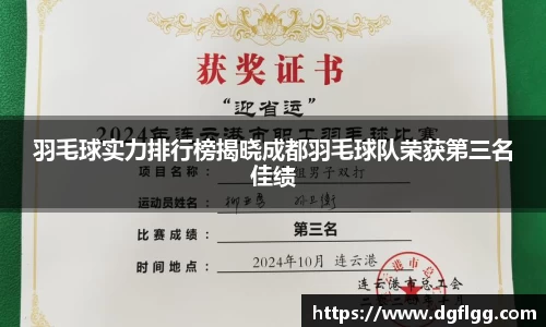 羽毛球实力排行榜揭晓成都羽毛球队荣获第三名佳绩